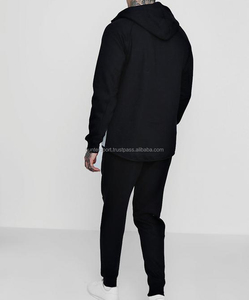 Survêtement avec logo personnalisé Survêtement de sport de couleur contrastée pour hommes Ensemble de survêtements de football uni - Product Image 5