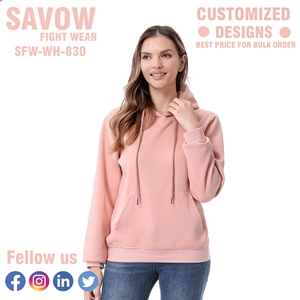 OEM Sweats à capuche pour femmes Pull surdimensionné en gros Sweats à capuche en coton Streetwear Vestes polaires Hauts d'hiver personnalisés - Product Image 6