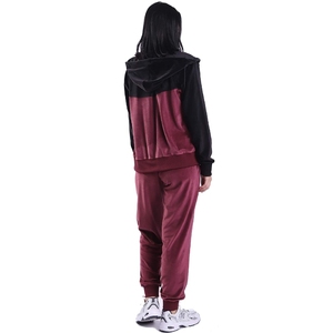 Venta al por mayor personalizado mujer invierno Casual chándal conjunto algodón poliéster sudor traje cremallera sólido Jogging traje personalizable - Product Image 2