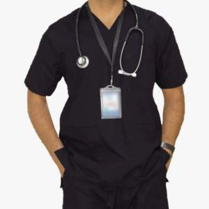 2024 OEM Medicos hombres logotipo personalizado Scrub traje de moda conjunto médico enfermería Conjuntos uniformes enfermera Scrubs uniformes conjuntos - Product Image 1
