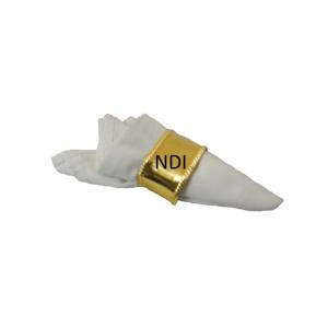 Anillo de Servilleta de Metal de Lujo con Acabado Dorado de Diseño Exclusivo para Bodas, Restaurantes, Eventos, Fiestas y Catering al Precio Más Bajo - Product Image 1