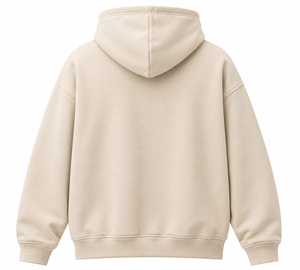 เสื้อฮู้ดดี้ปักลายหัวกะโหลกสไตล์วินเทจแบบโอเวอร์ไซส์ สีครีม - Product Image 2