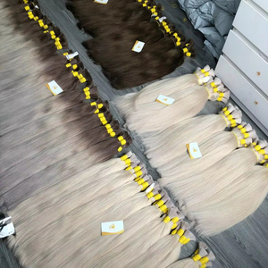 ผมต่อชาวเวียดนามแท้100% 30นิ้วยืดได้ผมคนแบบตรงยาวสองเท่า - Product Image 1