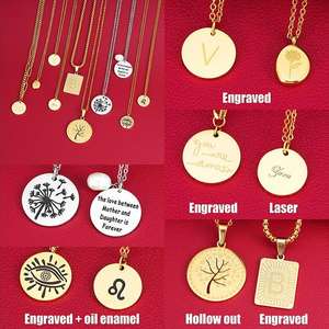 Gioielli per Coppia Regali di San Valentino Medaglione Apribile a Busta Placcato Oro in Acciaio Inossidabile con Fessure per Messaggi d'Amore - Product Image 6