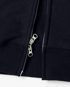 Sweat à capuche zippé 100% coton doublé, lavé à la pierre, imprimé numérique, broderie 3D - Product Image 5