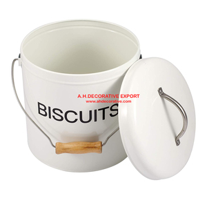 Boîtes et bocaux de cuisine martelés à la main plaqué cuivre unique stockage décor à la maison boîte en métal impression personnalisable - Product Image 3