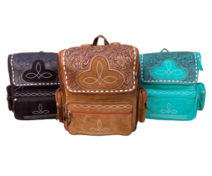 Sac à dos artisanal en cuir suédé pour femme, détail de qualité supérieure et design tendance, fabriqué en Inde - Product Image 1