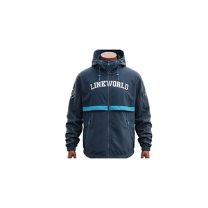 Vente en gros 100% polyester Sweat à capuche coupe-vent surdimensionné pour hommes Design solide avec fermeture éclair et impression numérique pour l'hiver - Product Image 2