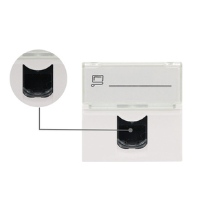Pháp loại Viễn Thông bộ phận 45*45 mét <span class=keywords><strong>STP</strong></span> UTP Cat6/6A Keystone Jack <span class=keywords><strong>Adapter</strong></span> <span class=keywords><strong>RJ45</strong></span> nối mô-đun faceplate kết nối phụ kiện - Product Image 2