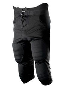 Pantalon de football américain rembourré bleu pour homme avec fermeture à boucle, coupe ajustée, adapté à toutes les saisons, couleur unie, matière polyester - Product Image 4