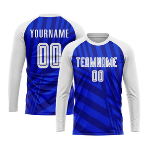 Ensemble de maillots d'uniforme de football à sublimation bleu marine personnalisé de qualité supérieure - Product Image 2