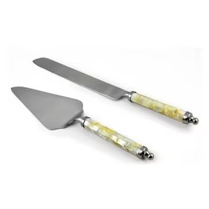 Meilleure qualité en acier inoxydable or gâteau outils mariage Pizza gâteau pelle serveur spatule Cutter gâteau couteau et serveur ensemble pour la cuisson - Product Image 2