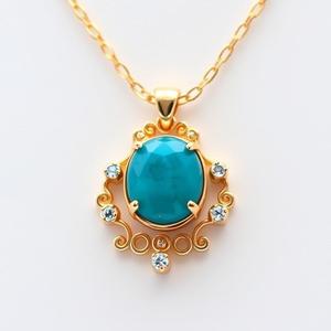 สร้อยคอจี้เงินสเตอร์ลิงรูป925สำหรับผู้หญิงสร้อยคออัญมณีสร้อยคอสำหรับเครื่องประดับ - Product Image 5