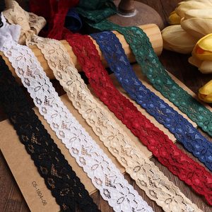 Trắng Ren Ribbon 28y Đàn Hồi Ren Trim Mô Hình Cổ Điển Trim Cho Hàng Thủ Công Quà Tặng Gói Hoa Thiết Kế May - Product Image 3