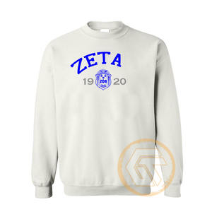 เสื้อสเวตเชิ้ตผ้าฟลีซคอตตอนระบายอากาศสำหรับผู้หญิง ปักลายตามสั่ง ขายส่ง สำหรับชมรมนักศึกษาหญิง Zeta Phi Beta รุ่นฤดูหนาว - Product Image 3