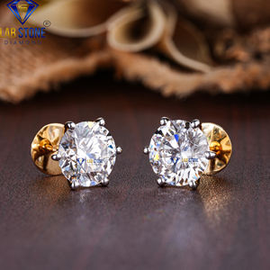 10.00 TDW Round Brilliant Stud Boucles d'oreilles Labgrown HPHT/CVD Diamond VS1 Clarity IGI Certified 18K Gold with VS1 Clarity Jewelry - Product Image 2