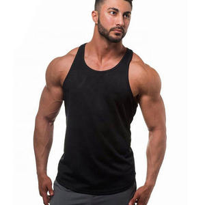 100% algodón de secado rápido ropa deportiva gimnasio camiseta sin mangas Fitness diseñado hombres camisetas sin mangas Muscle Fit entrenamiento Fitness hombres camiseta sin mangas - Product Image 3
