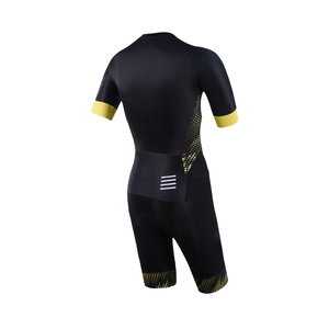 2024 nouveauté bleu sans manches Triathlon costumes respirant léger vélo Triathlon vêtements dos fermeture éclair ensemble - Product Image 2