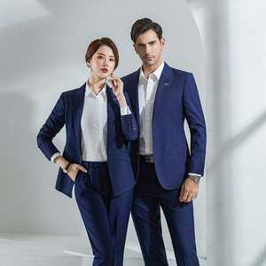 Traje Ejecutivo Formal de Oficina para Hombre y Mujer, Pantalones de Cintura Alta, Traje de Negocios Completo, Tela de Poliéster y Elastano - Product Image 3