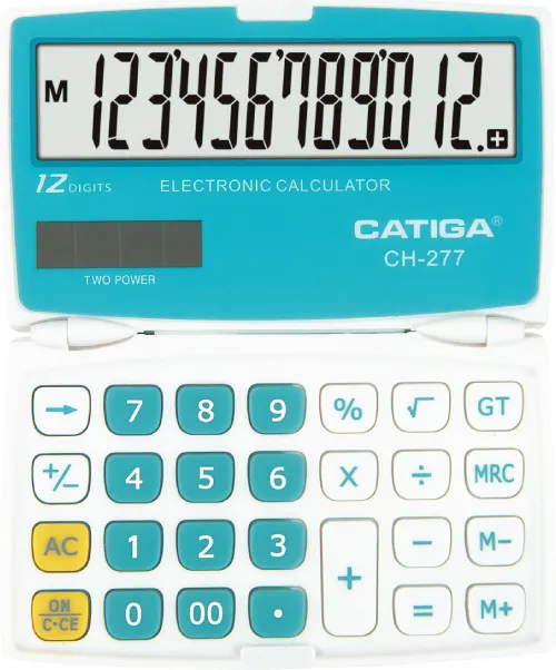 12 digits plastic key colorful appearance easy to carry CATIGA solar calculator electronic calculator handheld calculator
