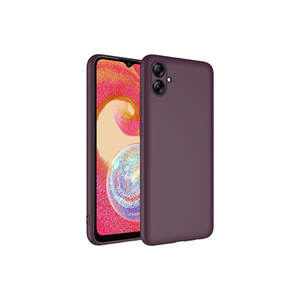 Étui de protection en silicone premium TCMK Mara Launch Edition violet foncé pour Samsung Galaxy A04E Plus, silicone souple et élégant - Product Image 1