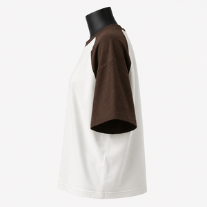 Camiseta Retro para Mujer con Mangas en Contraste, Corte Holgado, Estilo Urbano, Diseño Gráfico - Product Image 4