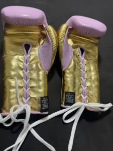 Gants de boxe en cuir de vachette à lacets No Boxing No Life, rembourrage épais à 4 couches, évacuation de l'humidité, design respirant - Entraînement de boxe - Product Image 2