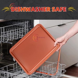 ถาดเสิร์ฟอาหารทองแดงปลอดภัยสำหรับอาหารถาดตกแต่งเครื่องใช้บนโต๊ะอาหารถาดเสิร์ฟที่บ้าน - Product Image 6