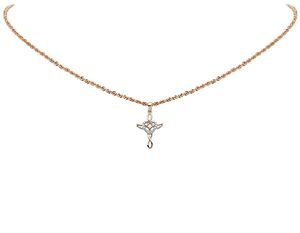 Nouveauté S925 argent Sterling avec coeur de diamant Moissanite rond avec croix pendentif religieux pour femmes hommes - Product Image 6