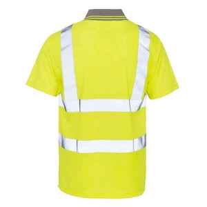 Nueva camisa de seguridad de alta visibilidad barata lista para enviar, ropa de trabajo transpirable para hombres, camisa Polo reflectante de manga corta - Product Image 2