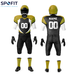 Maillots de football américain sur mesure, dernier design, pantalons d'entraînement, uniformes, shorts de sublimation pour garçons, ensembles personnalisés OEM, tailles plus grandes - Product Image 4