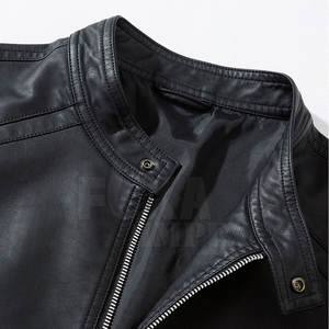 Veste en cuir pour hommes Automne hiver Veste en cuir pour hommes de meilleure qualité Veste en cuir véritable pour hommes - Product Image 5