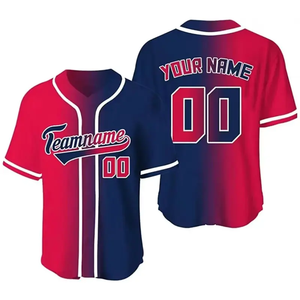 Maillot de baseball/softball personnalisé sur mesure, impression par sublimation sur tissu de haute qualité, boutons, pour adultes. - Product Image 4