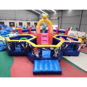Commercial Outdoor Bounce House <b>Slide</b> Adults PVC <b>Inflatable</b> Double <b>Water</b> <b>Slide</b> Amusement Park Use Large Capacity - Product Image 3