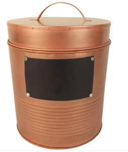 กระป๋องชุบสังกะสีสุดสร้างสรรค์ภาชนะจัดเก็บในครัวเรือนดีไซน์คลาสสิก - Product Image 2