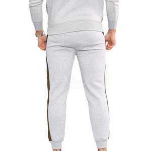 Conjunto Deportivo Informal de Forro Polar Sólido de Invierno con Logotipo Personalizado, Sudadera con Capucha y Pantalones Jogger de Dos Piezas para Hombre - Product Image 4