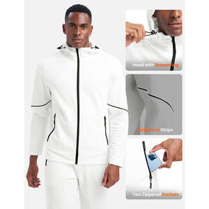 Conjunto Deportivo de 2 Piezas de Felpa 100% Algodón para Hombre, Sudadera con Capucha y Pantalones Deportivos, Diseño Personalizado, Conjuntos Deportivos, Chándales Unisex - Product Image 5