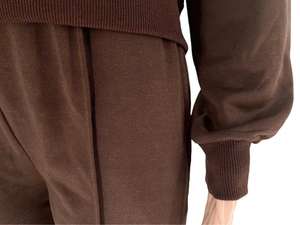 Conjunto Deportivo de Invierno para Mujer de Alta Calidad, con Cremallera, Pantalones Holgados de Cintura Alta Elástica y Top, Dos Piezas - Product Image 5