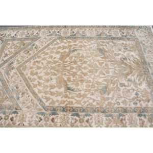 Alfombra Vintage de 4.8x9.1 pies, Alfombra Turca Grande, Alfombra de Lana Azul Sólida - Product Image 4