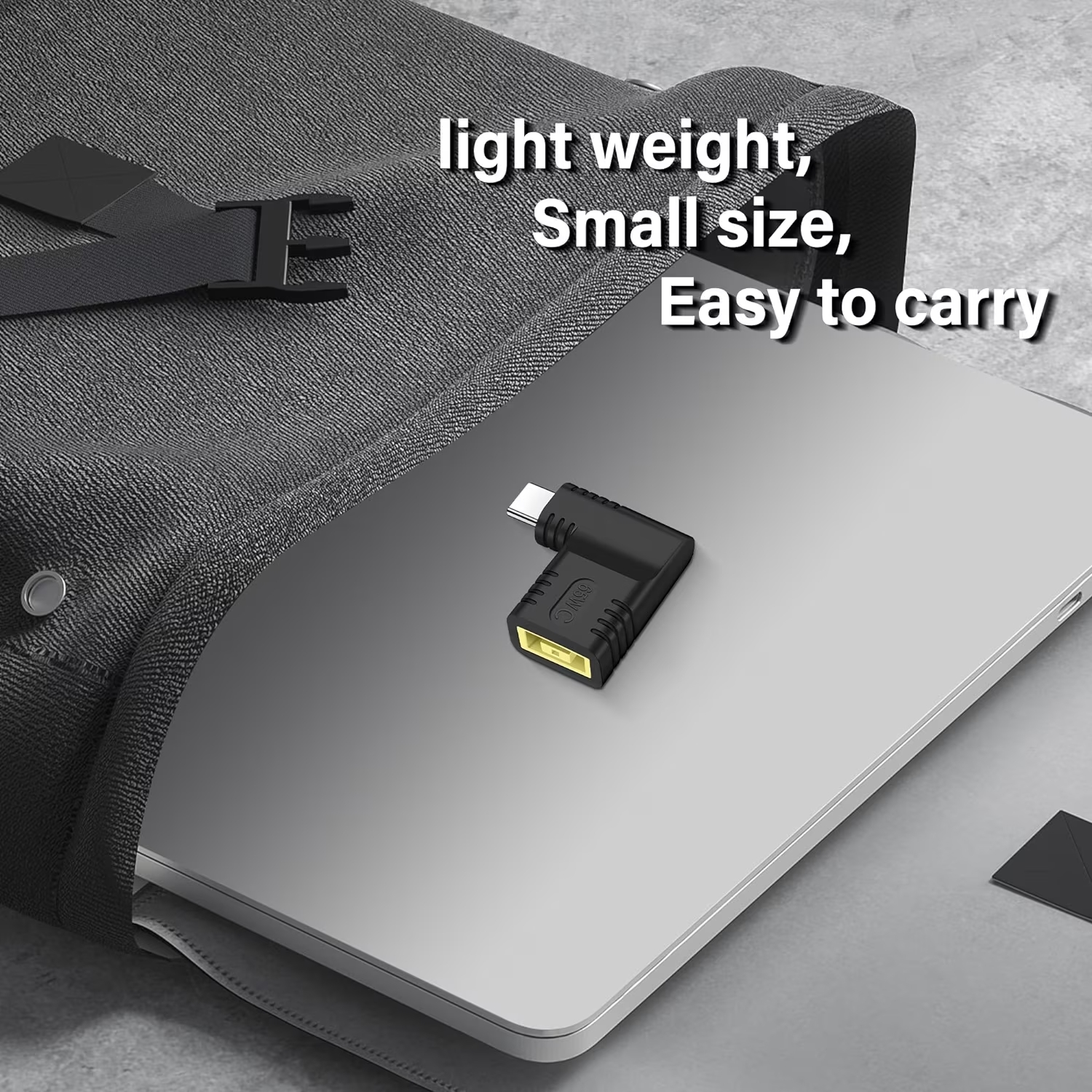 Adaptador USB-C A Punta Cuadrada Lenovo - 100W PD, Carga Rápida, Para ThinkPad