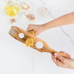 Outil de mesure spaghetti méditerranéen en bois d'olivier écologique, fait main, de qualité supérieure, imitation vintage, sculpté à la main - Product Image 6
