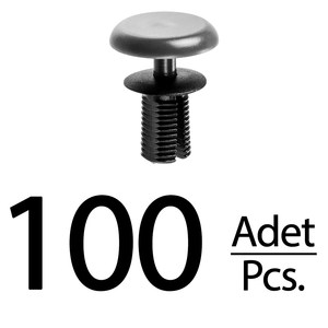 Clips de Retención para Paneles Interiores de Automóviles, Gris Negro - 100 Piezas - Product Image 1