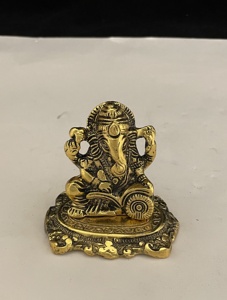Statue de seigneur Ganesha avec livre de lecture, Statue de force religieuse, Statue de dieu pour décoration de la maison, décoration d'entrée, Figurine - Product Image 3