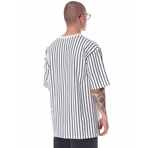 T-shirt Cropped Oversize Boxy à Épaules Tombantes Effet Vieilli de Fabricant – Modèle Lourd - Product Image 4