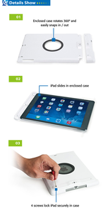 ที่ตั้งตู้ป้องกันการโจรกรรมสำหรับแท็บเล็ต Kindle iPhone โต๊ะยืน aidata - Product Image 4