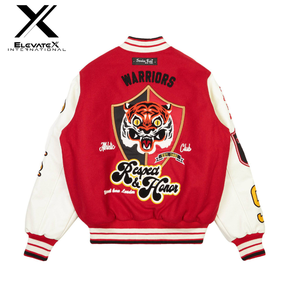 Blouson universitaire personnalisé pour homme, en toile, avec broderie chenille de haute qualité, respirant, pour l'hiver, fabriqué sur mesure - Product Image 2