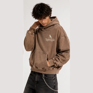 Sweat à capuche épais et délavé en molleton doux pour homme, idéal pour l'hiver - Product Image 5