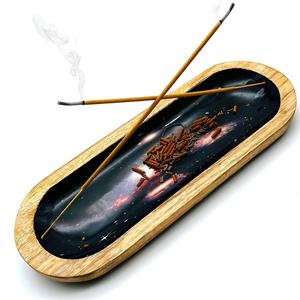 Vente chaude Style Arabe Brûleur D'encens Pour La Décoration De La Maison En Bois Avec Laiton Gravure Brûleur D'encens Pour La Maison Parfum - Product Image 4