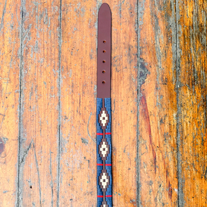 เข็มขัดหนังโปโลสีกรมท่าสำหรับเยาวชนทำมือคุณภาพสูงทำจากทองเหลืองรีไซเคิลด้วยขี้ผึ้งสำหรับใส่สบาย - Product Image 6