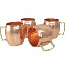 Taza de Cobre Premium, Elegante y Duradera, Ideal para Servir Bebidas Frías con Propiedades Antimicrobianas Naturales - Product Image 4